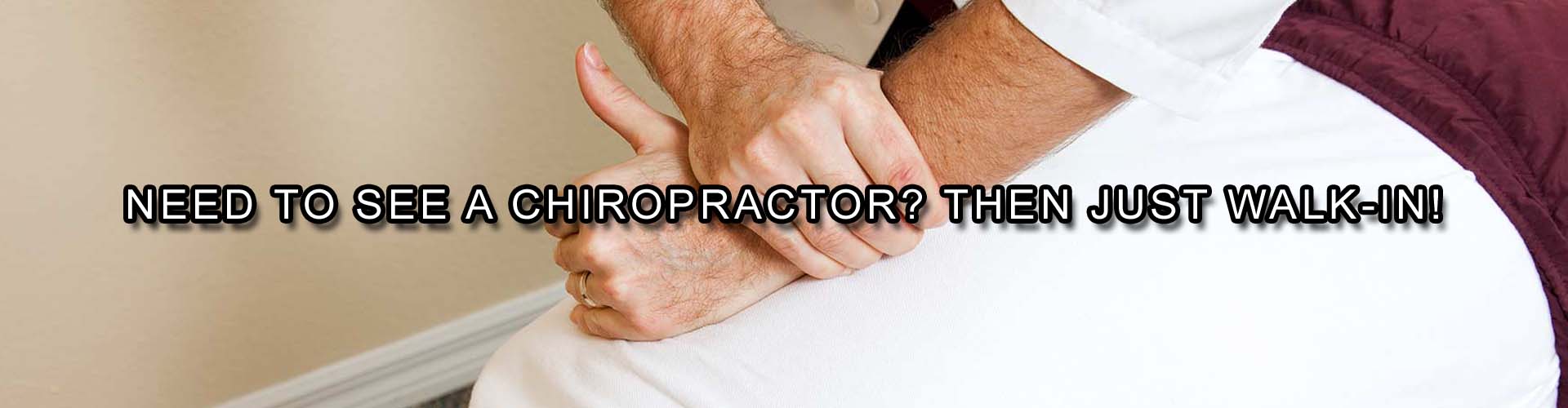 Chiropractic care at RC Walk-In